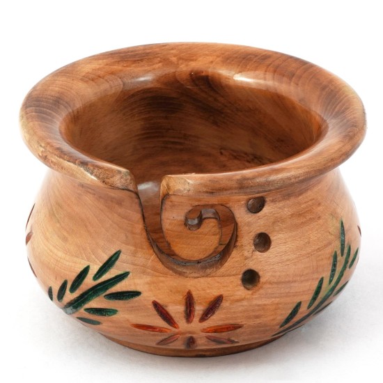 Wooden Portable Yarn Storage Bowl