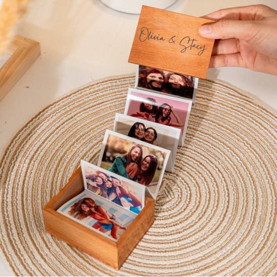 Pull Out Photo Album, Personalized Memory Box